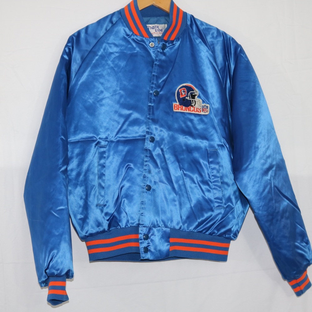 Chalk Line Vintage Denver Broncos Satin Bomber